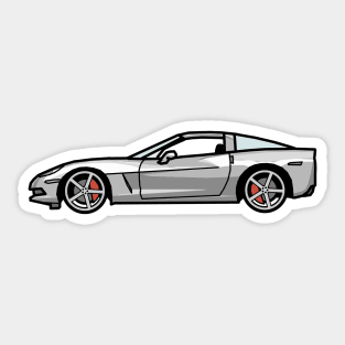 Chevrolet Corvette C6 Blade Silver Digital painting Sticker